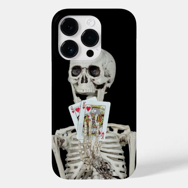 Skeleton With Playing Cards Case-Mate iPhone Case (Back)