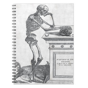 Skeleton With Skull Notebook