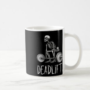 Skeleton Workout Halloween Weight Lifting Fitness  Coffee Mug