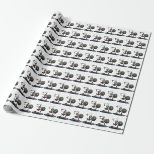 skeleton wrapping paper
