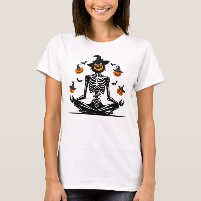 Skeleton Yoga  T-Shirt (Front)