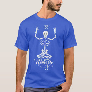 Skeleton Yogi Practicing Lotus Yoga Pose T-Shirt