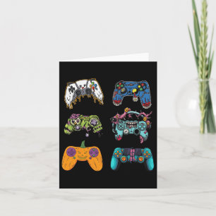 Skeleton Zombie Gaming Controllers Halloween For G Card