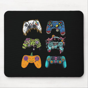 Skeleton Zombie Gaming Controllers Halloween For G Mouse Mat