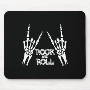 Skeleton Zombie Playing Poker Game Cards Halloween Mouse Mat