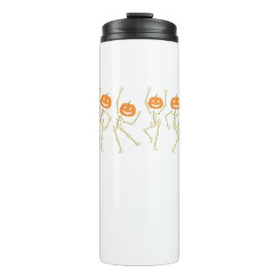 SkeletonFunny Dancing Skeleton Halloween Thermal Tumbler