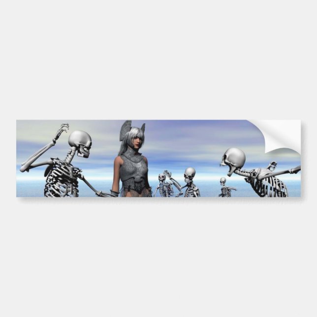 Skeletons Attack Bumper Sticker (Front)