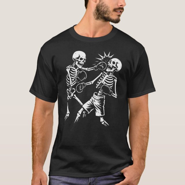Skeletons boxing gift T-Shirt (Front)