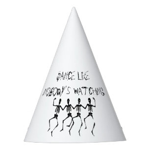 Skeletons Dance Like Nobody's Watching Halloween Party Hat