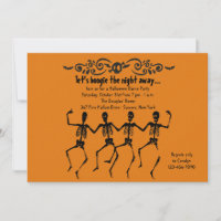 Skeletons Dancing Invitation