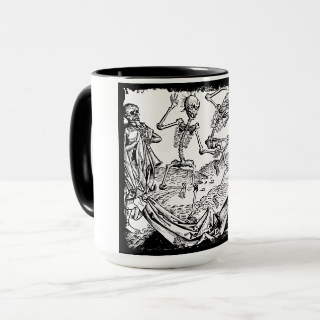 Skeletons Danse Macabre Coffee Mug (Front Left)