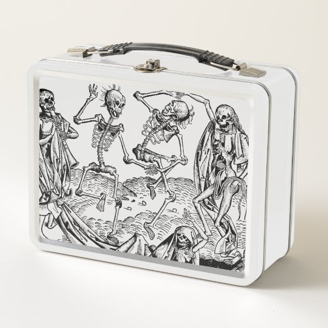 Skeletons Danse Macabre Lunch Box (Front)