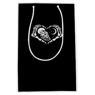 Skeletons Heart Hands Medium Gift Bag