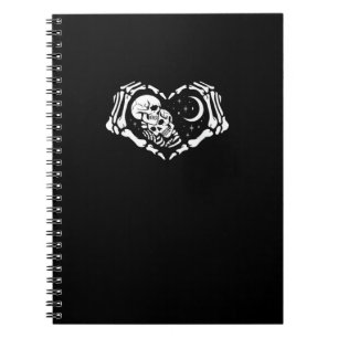 Skeletons Heart  Hands Notebook