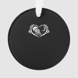 Skeletons Heart  Hands Ornament