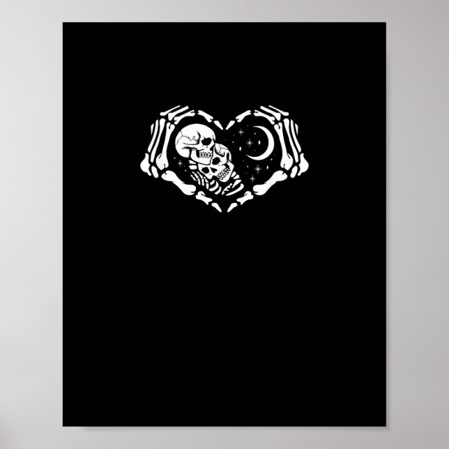 Skeletons Heart  Hands Poster (Front)