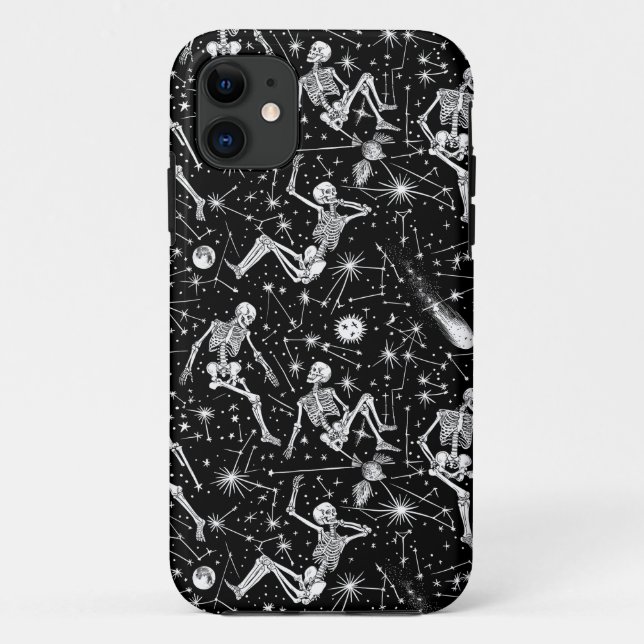 Skeletons in space background  Case-Mate iPhone case (Back)