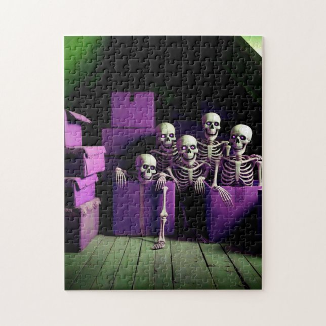 Skeletons in the attic! jigsaw puzzle (Vertical)