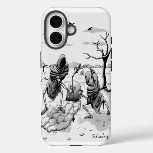 Skeletons in the desert iPhone 16 case