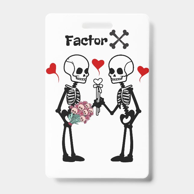 Skeletons lovers ID badge (Front)