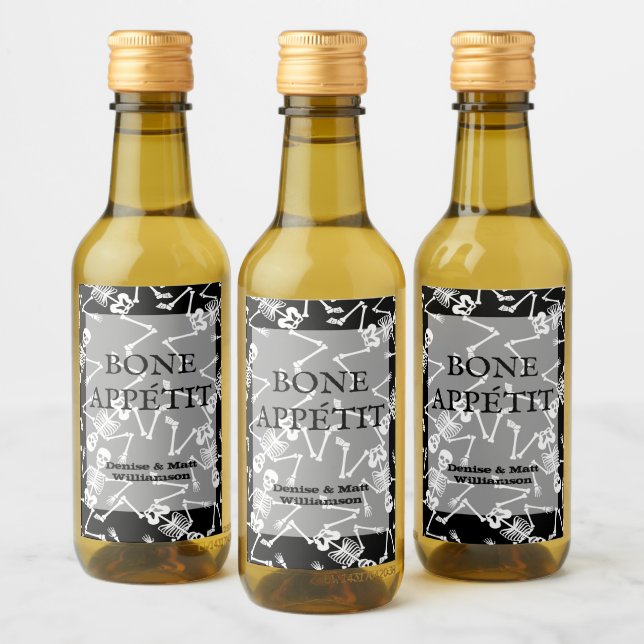 Skeletons Mini Wine Label (Bottles)