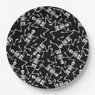 Skeletons Paper Plate