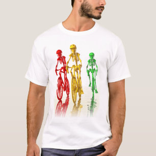 Skeletons Riding Bicycles T-Shirt