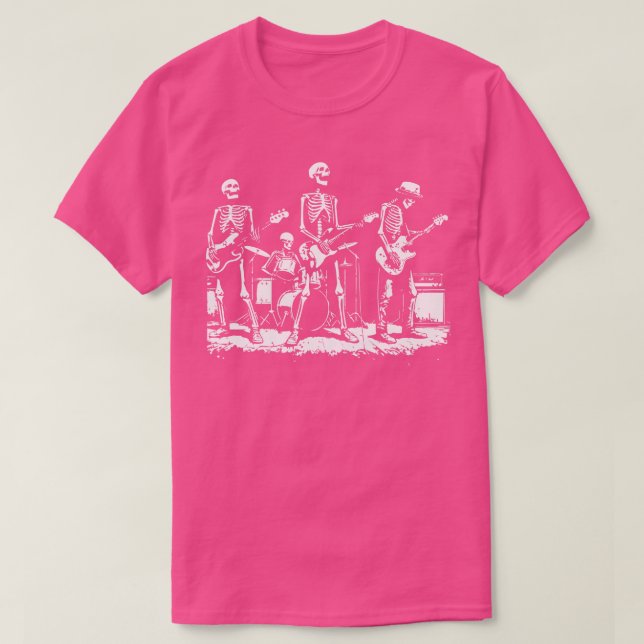 skeletons rock and roll T-Shirt (Design Front)