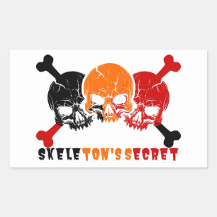 Skeleton's Secret Rectangular Sticker