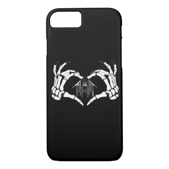 Skeletons Token Heart Hands  Case-Mate iPhone Case (Back)