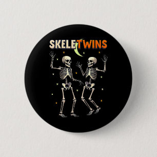 Skeletwins Spirit Week Twins Day Dancing Skeletons 6 Cm Round Badge