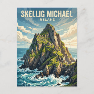 Skellig Michael Ireland Postcard
