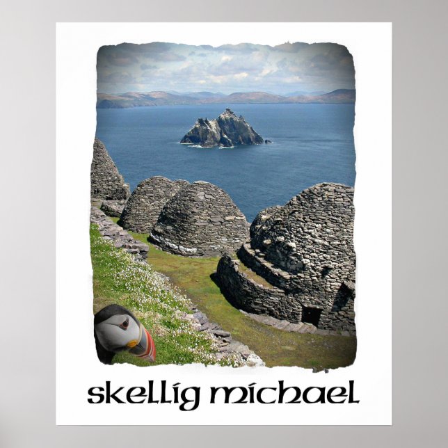 Skellig Michael, Puffin, Skellig Michael Poster (Front)