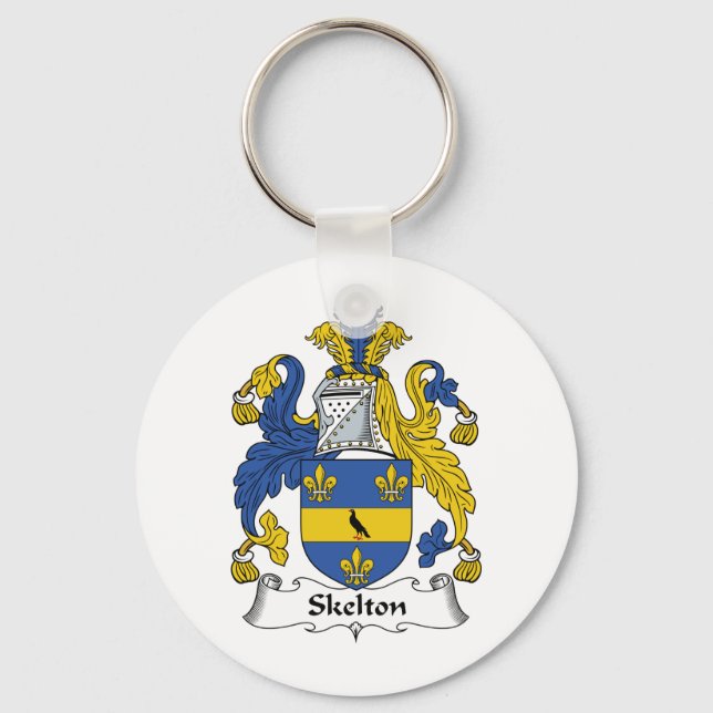 Skelton Family Crest Key Ring (Front)