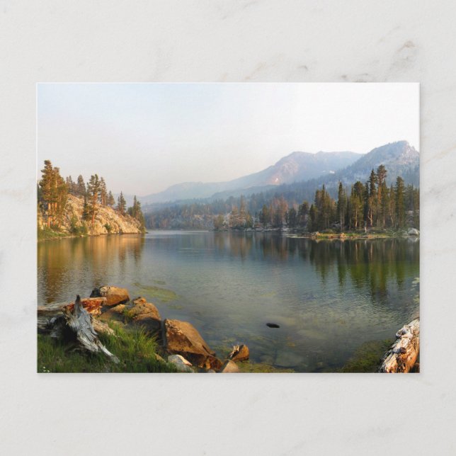 Skelton Lake at Golden Dusk - Mammoth Lakes Basin Postcard (Front)