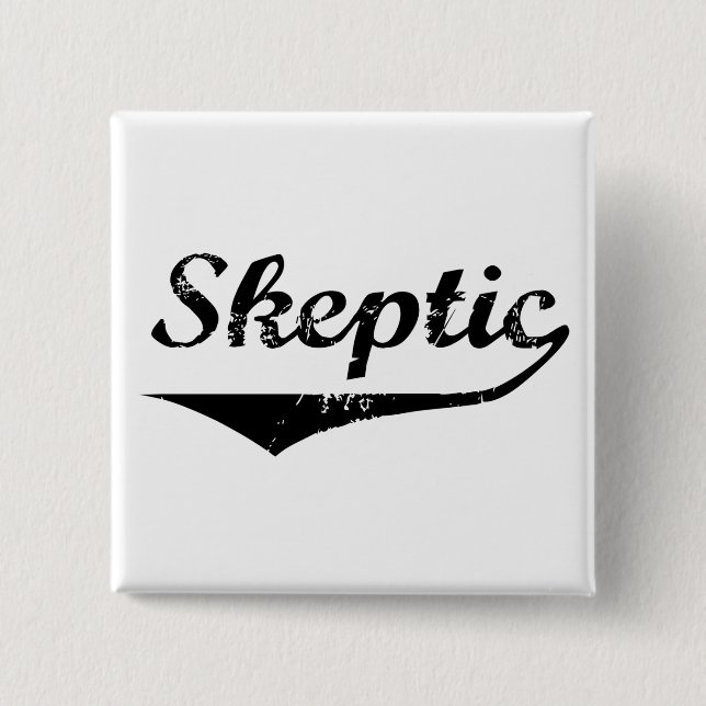 Skeptic 2 15 cm square badge (Front)