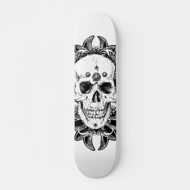 Skeptical Death Metal Skateboard Design (Front)