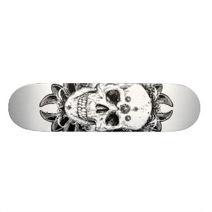 Skeptical Death Metal Skateboard Design