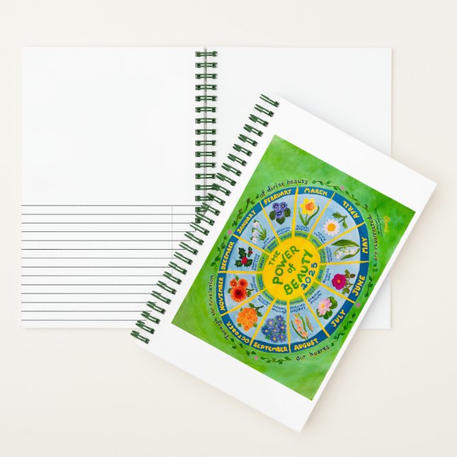 Sketch and Write 2025 Flower of The Month Journal (Inside)