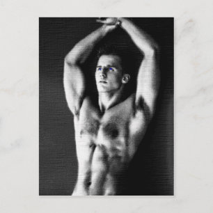 Sketch: Blue Eyed Hunk Postcard