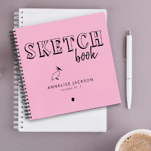 Sketch book artist name typography sketchbook