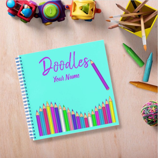 Sketch Book Doodles Notebook (Crayons Notebook)