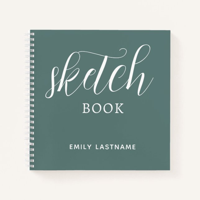 Sketch Book with Your Name Notebook (Front)