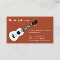 Sketch, casual, relax ukulele and guitar teacher