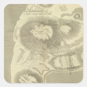 Sketch Charlestown Square Sticker