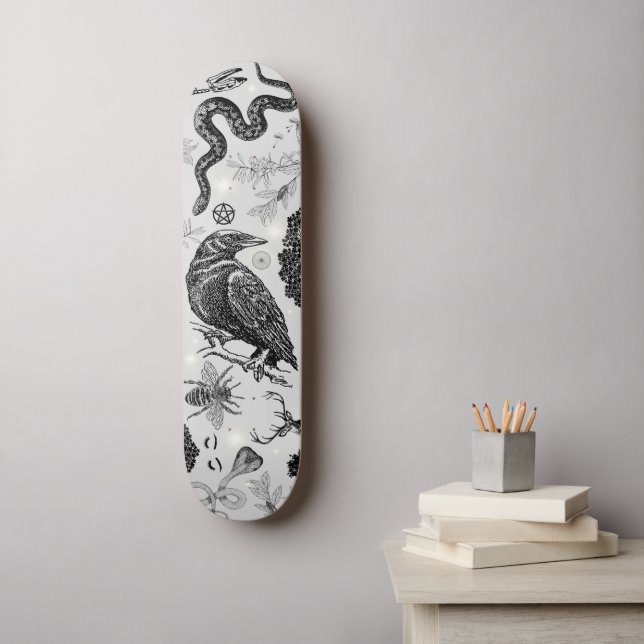 Sketch Collage Skateboard (Wall Art)