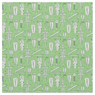 Sketch Crocodile Pattern Fabric