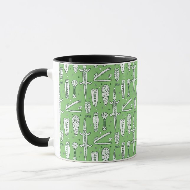 Sketch Crocodile Pattern Mug (Left)