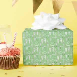 Sketch Crocodile Pattern Wrapping Paper