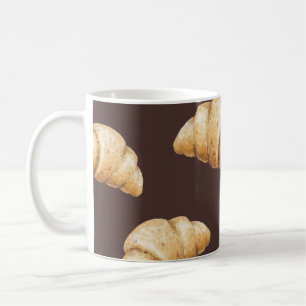 Sketch: desserts, pastries in pattern. coffee mug